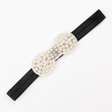 Fashion 2Months-24Months Baby Girl Head Accessories Hair band Baby Party Pearl Bowknot Crown Pearl Headwear