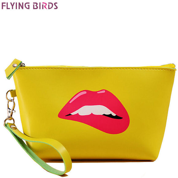 FLYING BIRDS Cosmetic case storage Cosmetic Bags Makeup Bag  Dumpling Large clutch Women Packages Waterproof bag LM3848fb