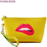 FLYING BIRDS Cosmetic case storage Cosmetic Bags Makeup Bag  Dumpling Large clutch Women Packages Waterproof bag LM3848fb