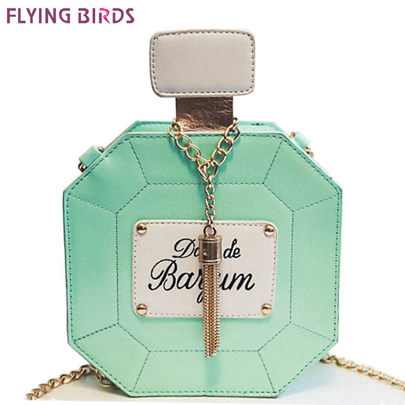 Flying birds! 2016 women bag ladies women messenger bags leather handbag designer clutch chain bag summer style bolsas LS8969fb