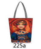 FLYING BIRDS carton printing canvas bag women handbag women's bags shoulder bag high quality fashion pouch bucket bags LM4364fb