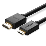 Ugreen High Quality Mini HDMI to HDMI Cable 1m 2m 3m Male to Male 1.4V 1080P for Tablet Camcorder MP4 Mini HDMI cable