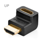 Ugreen HDMI male to HDMI female cable adapter converter extender 90 degrees angle 270 degrees angle for 1080P HDTV hdmi adapter