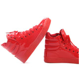 HEE GRAND Casual Shoes Woman Lighted Candy Color High-top Shoes Woman Fashion Shoes Flat Platform Student Shoes XWB001