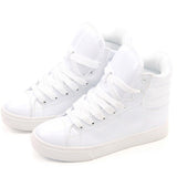 HEE GRAND Casual Shoes Woman Lighted Candy Color High-top Shoes Woman Fashion Shoes Flat Platform Student Shoes XWB001