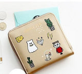 FLYING BIRDS women wallets brands short style purse dollar price printing designer purses card holder coin bag female LM4158fb