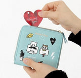 FLYING BIRDS women wallets brands short style purse dollar price printing designer purses card holder coin bag female LM4158fb