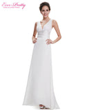 Long Formal Evening Party Dresses Ever Pretty 2017 Court Train HE09008 Sexy V-neck Elegant Cross Back Celebrity Dresses