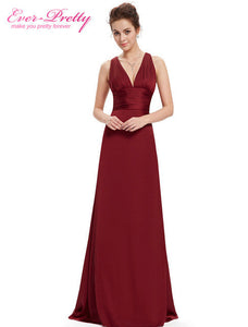 Long Formal Evening Party Dresses Ever Pretty 2017 Court Train HE09008 Sexy V-neck Elegant Cross Back Celebrity Dresses