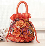 FLYING BIRDS women bag bucket women handbag design casual purse tote high quality flower Mummy bag ladies 2016 LM4025fb