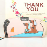 FLYING BIRDS! women leather wallets dollar price women's purse 2016 new card holder coin purse summer style bag ladies LM3091fb
