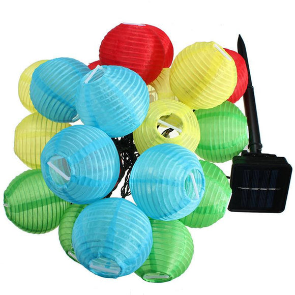 635CM Solar Power 30 LED String Light Lantern Fairy Lamp Christmas Wedding Holiday Garden LED Outdoor Light Decoration