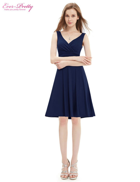Cocktail Dress Ever Pretty Green 2017 New Arrival Women V-neck Sleeveless High Stretch Dress AP05294 Special Occasion Dresses