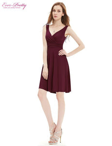 Cocktail Dress Ever Pretty Green 2017 New Arrival Women V-neck Sleeveless High Stretch Dress AP05294 Special Occasion Dresses