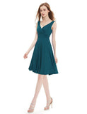 Cocktail Dress Ever Pretty Green 2017 New Arrival Women V-neck Sleeveless High Stretch Dress AP05294 Special Occasion Dresses