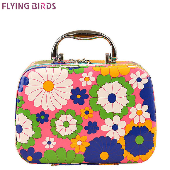 FLYING BIRDS women cosmetic cases Capacity Large  Cosmetic Bags Box Makeup Bag Beauty Case Travel Jewelry Display Case LM3603fb