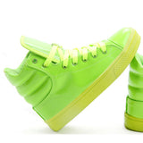 HEE GRAND Casual Shoes Woman Lighted Candy Color High-top Shoes Woman Fashion Shoes Flat Platform Student Shoes XWB001