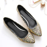 HEE GRAND Women Flats Fashionable Printing Plus Size 34-45 Spring Summer England Style Loafers Flat with Shoes Woman XWD5080