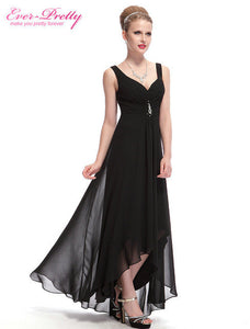 Formal Evening Dresses EP09983 Ever Pretty 2017 New Arrival Real Photo Plus Size Double V Neck Rhinestones Long Evening Dress