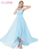 Formal Evening Dresses EP09983 Ever Pretty 2017 New Arrival Real Photo Plus Size Double V Neck Rhinestones Long Evening Dress