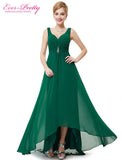 Formal Evening Dresses EP09983 Ever Pretty 2017 New Arrival Real Photo Plus Size Double V Neck Rhinestones Long Evening Dress
