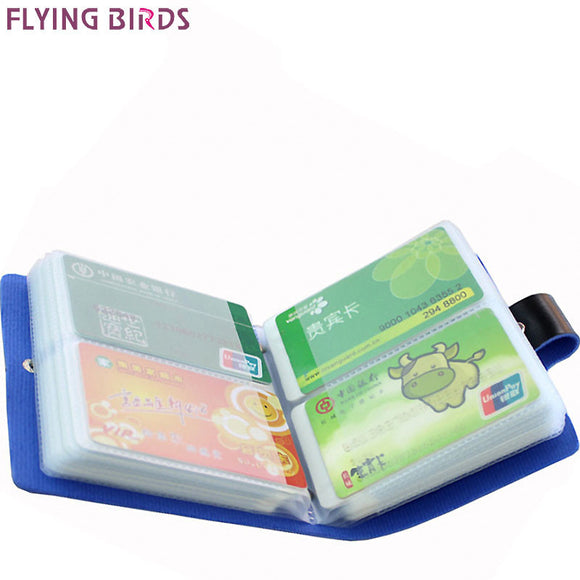 FLYING BIRDS Card Holder brands High Quality women&men card bags name ID Business Leather 64 &40  Bank credit Card Case LM3923fb