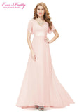 Evening Dresses HE09890 Padded Trailing Flutter Sleeve Long Women Gown 2017 New Chiffon Summer Style Special Occasion Dresses