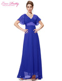 Evening Dresses HE09890 Padded Trailing Flutter Sleeve Long Women Gown 2017 New Chiffon Summer Style Special Occasion Dresses