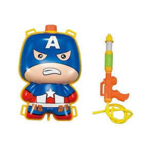 2017 Hot Sale Supper Heor Water Gun American Capital Spiderman Iron Man Batman Paintball Backpack Water Gun Toy Orbeez Toys