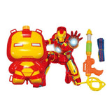 2017 Hot Sale Supper Heor Water Gun American Capital Spiderman Iron Man Batman Paintball Backpack Water Gun Toy Orbeez Toys
