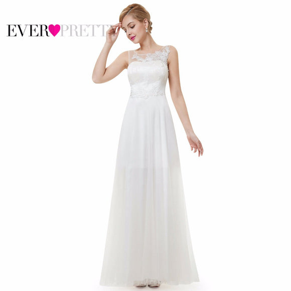 Wedding Dresses HE08447 Ball Gown Ever Pretty 2017 Women New Fashion Elegant White Vintage Sleeveless Lace Wedding Dress