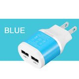 2 Port EU US Plug USB Charger High Quality Universal Quick Fast Phone Charge For iphone  Android Smart Mobile Phone ipad Tablet