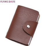 FLYING BIRDS Card Holder for men High Quality women card bags name ID Business Leather 20 Bank credit Card Case new LM4197fb
