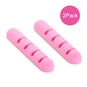 Ugreen Cable Winder Earphone Cable Organizer Silicon Wire Holder For Charger Data Cable Holder Clips for MP3 Mouse,Earphone 2PCS