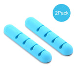 Ugreen Cable Winder Earphone Cable Organizer Silicon Wire Holder For Charger Data Cable Holder Clips for MP3 Mouse,Earphone 2PCS