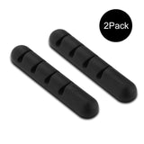 Ugreen Cable Winder Earphone Cable Organizer Silicon Wire Holder For Charger Data Cable Holder Clips for MP3 Mouse,Earphone 2PCS