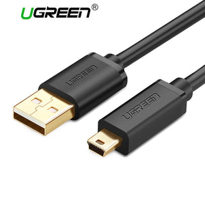 Ugreen Mini USB Cable Mini USB to USB Fast Data Charger Cable for Cellular Phones MP3 MP4 Player GPS Digital Camera HDD Mini USB