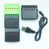 1pcs 3.7V Lipo Battery Adapter Charger USB Interface 4 in 1 / 5 in 1 / 6 in 1 for Syma X5 X5C X5C-1 H107 H107C JJRC H8 Wholesale