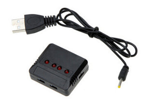 1pcs 3.7V Lipo Battery Adapter Charger USB Interface 4 in 1 / 5 in 1 / 6 in 1 for Syma X5 X5C X5C-1 H107 H107C JJRC H8 Wholesale