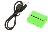 1pcs 3.7V Lipo Battery Adapter Charger USB Interface 4 in 1 / 5 in 1 / 6 in 1 for Syma X5 X5C X5C-1 H107 H107C JJRC H8 Wholesale