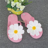 HEE GRAND Woman Beach Flip Flop Slippers Flat with Summer Colorful Flower Slide Women's Shoes Candy Color Girl's Footwear XWT616