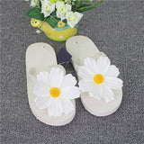 HEE GRAND Woman Beach Flip Flop Slippers Flat with Summer Colorful Flower Slide Women's Shoes Candy Color Girl's Footwear XWT616