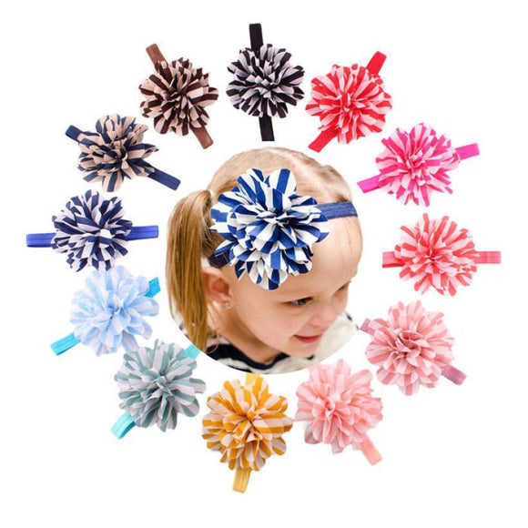 JECKSION Diademas Lovely  Girls Headbands Striped Flower Headbands For Girls Cute Hair Band for free shipping #LWN