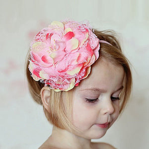 2017  Shipping  Girls kids headbands Elastic faixa de cabelo Flower Hair accessories Photography Prop Band Headbands #LWN