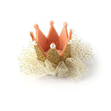New    Girl Crown Pearl Princess Hair Clip Party Accessories Jecksion #LWN