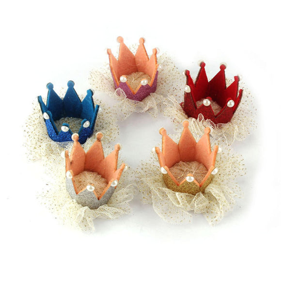 New    Girl Crown Pearl Princess Hair Clip Party Accessories Jecksion #LWN