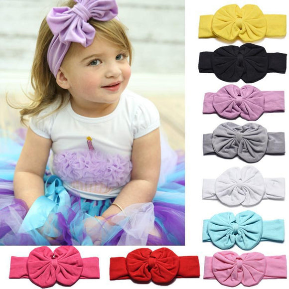 JECKSION Diademas 1PC Cute Kids Girls Bowknot Headband Hair Band Headwear for girl hair accessories Hair Band 9 Colors