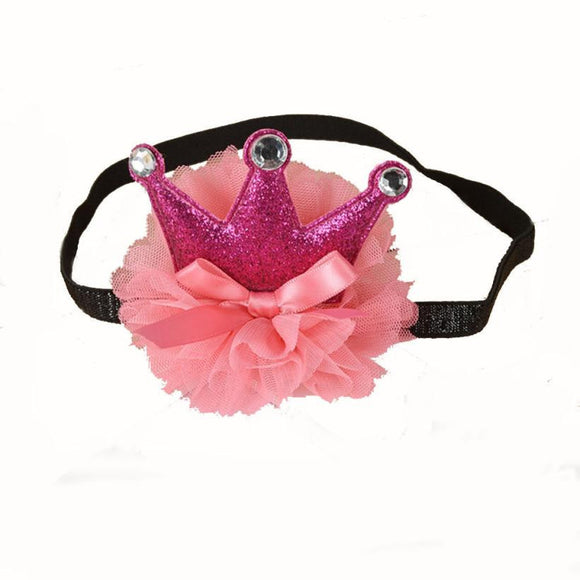 2017 Girl Head Accessories Hairband Cute  Elastic Flower Crown Headwear Hot kids Cute  satin hairband headwrap