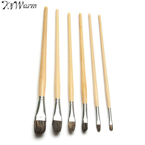 6pcs Hot Paint Brush Set Painting Brush Pen For Watercolor Brush Oil Painting Exam Professional Painting Art Supplies Gifts
