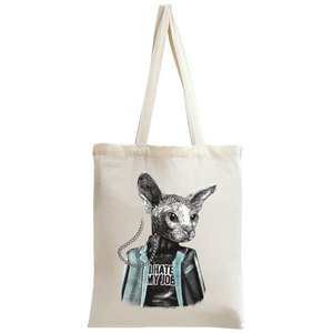 Sphynx Cat I Hate My Job Tote Bag